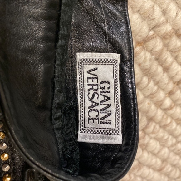 *EPIC* Authentic ‘Gianni Versace’ Vintage HR Leather pants - Picture 2 of 6